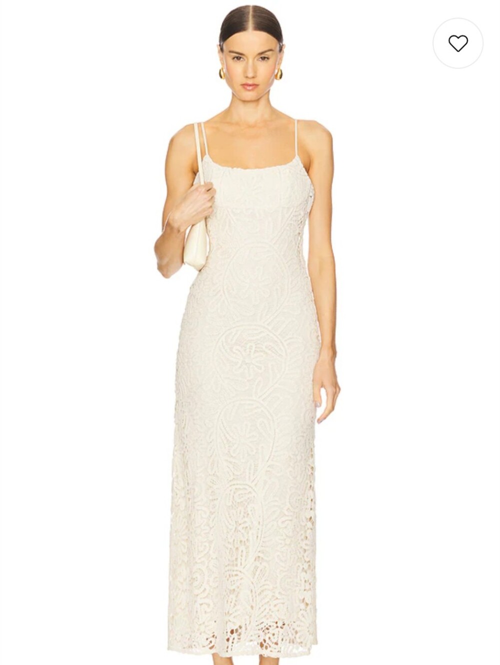 Bardot Adoni Crochet Slip Dress in Cream